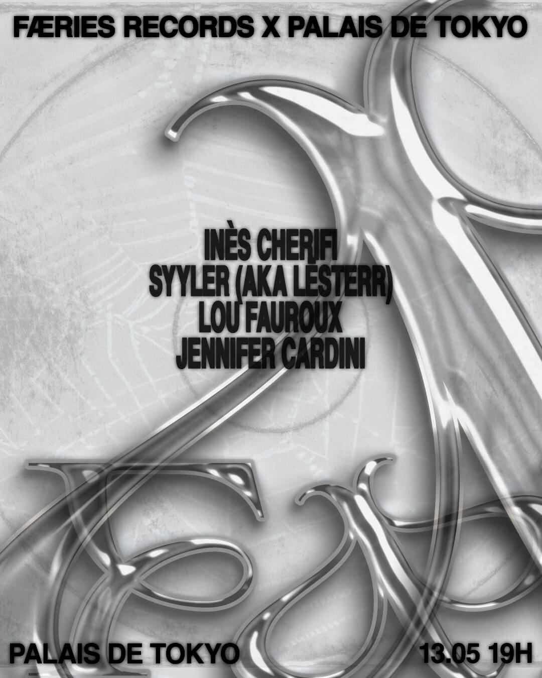 Flyer DJ Set Færies Records 13 mai 2023.