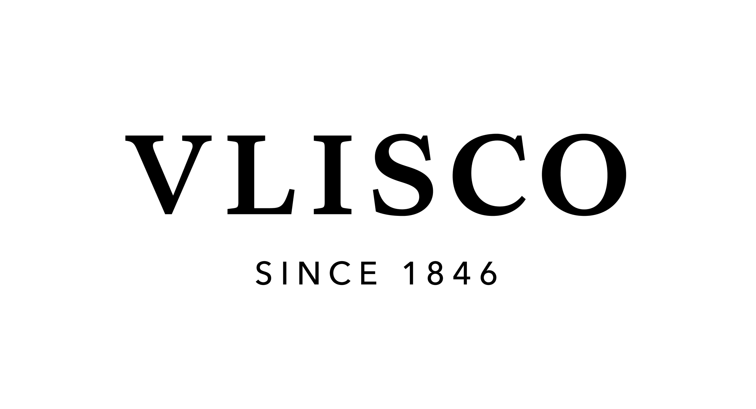 The image shows the word VLISCO in bold capitals, with SINCE 1846 written below in smaller letters, on a plain light background.